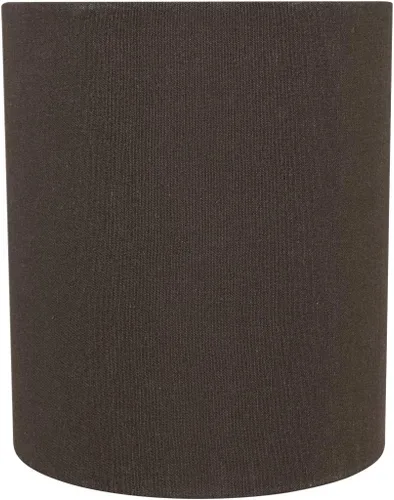 Vista 2 de Aspen Creative 58500A Drum Uno - Pantalla de lámpara en marrón oscuro, parte superior de 6.5 pulgadas x 6.5 pulgadas inferior x 7.5 pulgadas