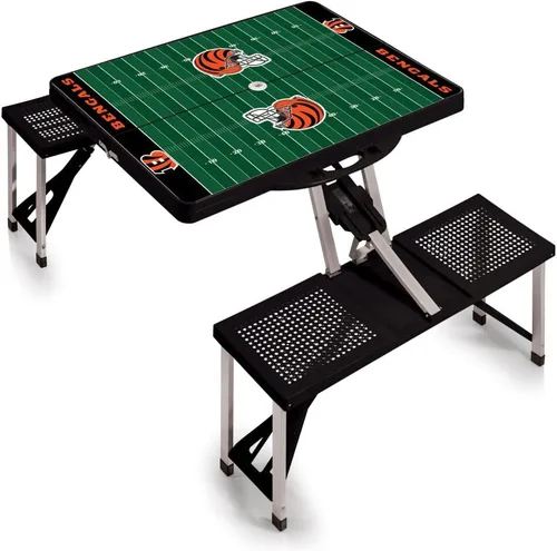 Vista 37 de Picnic TIME NFL Football Field Folding Picnic Table, Camping Table, Outdoor Table with Umbrella Hole