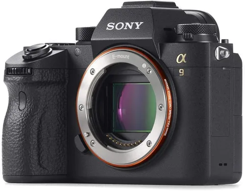 Vista 4 de Sony Cámara digital sin espejo Alpha a9 (solo cuerpo) (ILCE9/B) + lente Sony FE de 0.945-2.756 in + tarjeta de memoria de 64 GB + batería NP-FZ-100