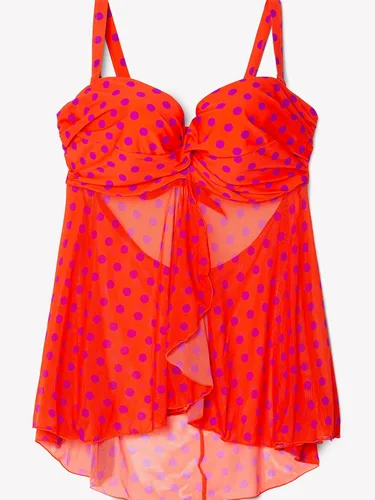 Vista 5 de Smart and Sexy Top de natación con volantes y volantes para mujer SA623