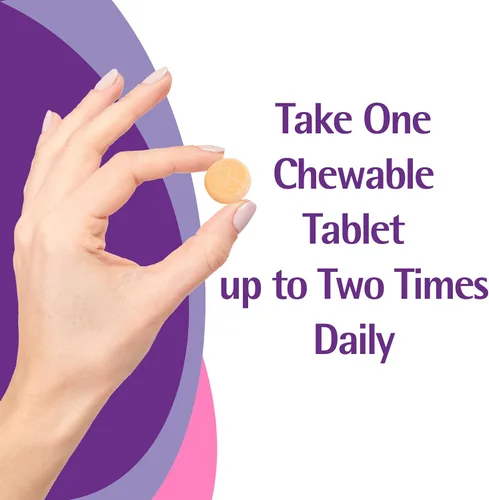 Vista 5 de Caltrate Chewables 600 Plus D3 Plus Minerals Suplemento de vitamina D de calcio, cereza, naranja y fruta, 90