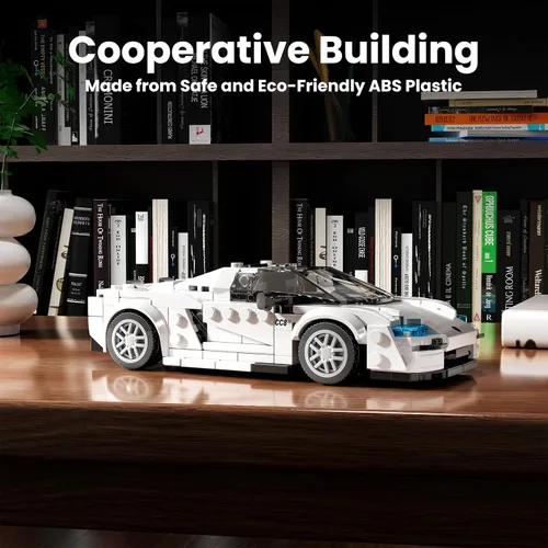 Vista 4 de Mould King Kit de construcción de modelos de coche con vitrina de acrílico