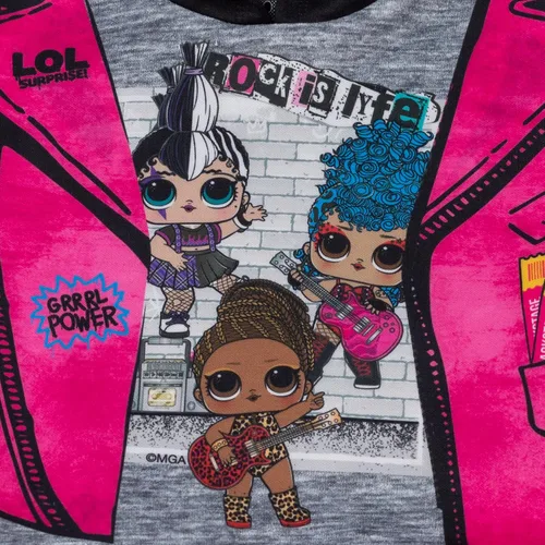 Vista 4 de LOL Surprise Vestido de manga corta con capucha de tul para muñecas con cabello