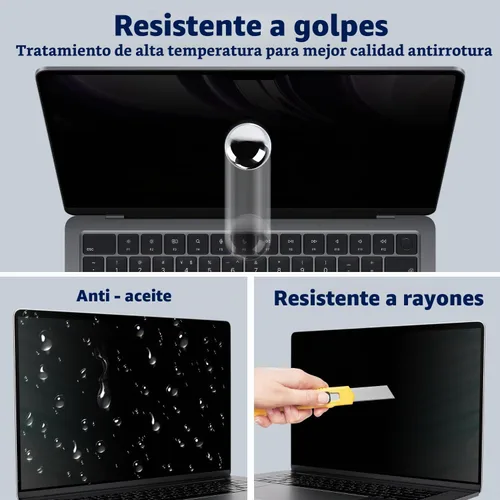 Vista 7 de Pantalla magnética de privacidad para MacBook Pro de 13 pulgadas (2016, 2017, 2018, 2019, 2020, 2021, 2022, M1, M2), pantalla de privacidad mate