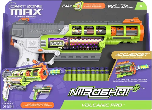 Vista 4 de Dart Zone Max Nitroshot+ Volcanic Pro Blaster