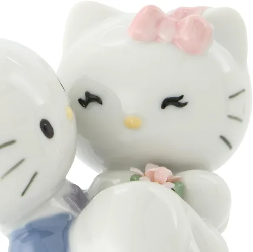 Vista 5 de NAO ¡Hello Kitty se casa! Figura de porcelana de Hello Kitty.
