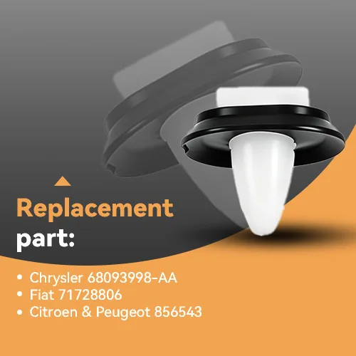 Vista 5 de DSkoiph 30 piezas de clip de moldeo para puerta trasera lateral con sellador compatible con 68093998-AA 71728806 856543 RAM Chrysler Dodge Ram