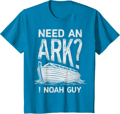 Vista 41 de Need an Ark I Noah Guy Funny Christian Men Women Pun Humour T-Shirt Negro