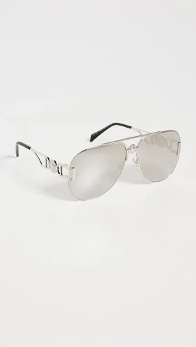 Vista 2 de Versace Gafas de sol VE 2255 10006G Plata Gris Claro Espejo Silve, Plata Gris Claro Espejo Silve