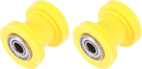Vista 6 de Motoforti 2 piezas 0.315 in cadena tensor rodillo deslizante polea rueda loca para motocicletas azul