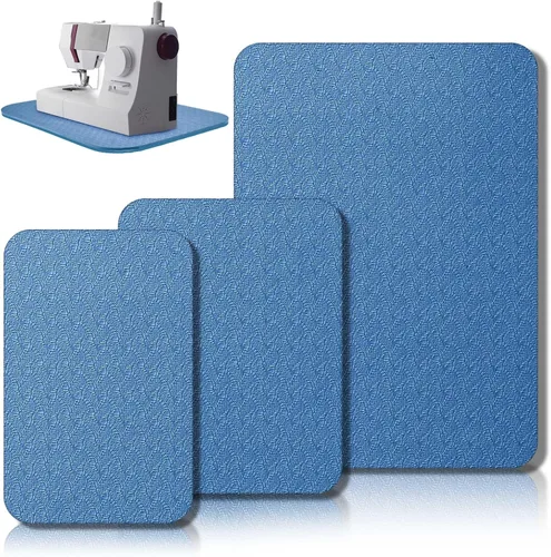 Vista 17 de Drydiet 3 Piezas Tapetes Silenciadores para Máquina de Coser Tapete de Pedal Almohadilla para Máquina de Coser Goma Antideslizante que se Mantiene