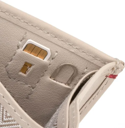 Vista 5 de Gnome & Bow - Cartera Gulliver para dinero en efectivo y moneda para pasaporte (RFID Nappa Leather), biege, Cartera para pasaporte