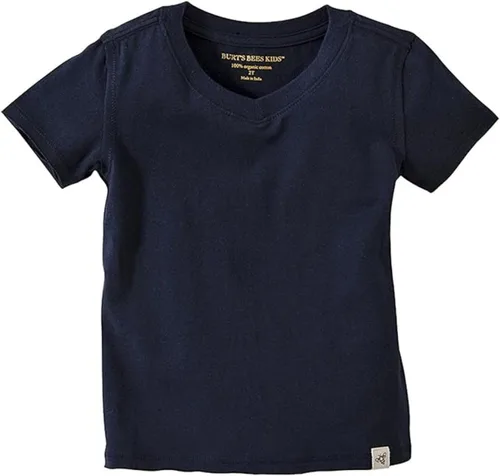 Vista 13 de Burt's Bees Baby Camisetas para Bebés Niños, Camisetas de Manga Corta y Larga con Cuello en V y Cuello Redondo para Bebés y Niños Pequeños, 100% Nube