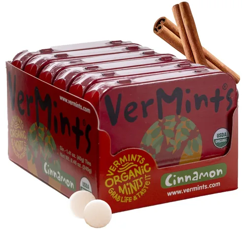Vista 12 de VerMints Mentas Orgánicas Café Express - Ingredientes Reales, Sabor a Café Duradera - Latas de Tamaño de Viaje - Caramelos de Café Sin OMG, Sin