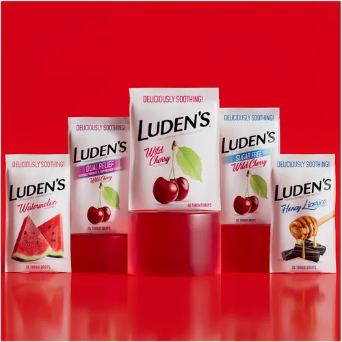 Vista 7 de Ludens Gotas para la garganta, alivio del dolor de garganta, sabor a cereza silvestre, 90 unidades y sabor a regaliz de miel, 30