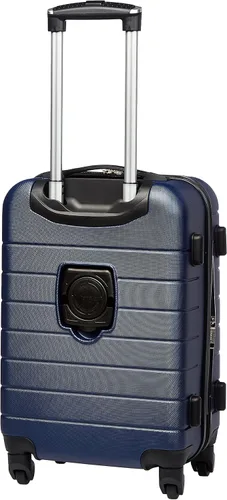 Vista 2 de Wrangler - Juego de piezas de equipaje inteligente con portavasos y puerto USB, Azul marino