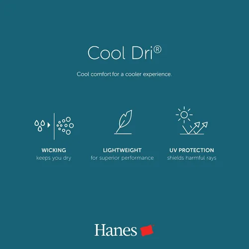 Vista 8 de Hanes Sport Camiseta de manga larga para hombres, paquete de camisetas de rendimiento Cool DRI de secado rápido, camiseta de rendimiento, paquete