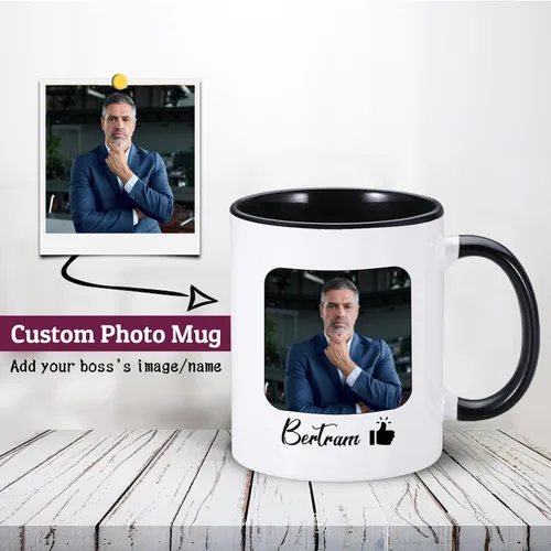 Vista 2 de Regalos personalizados para el día del jefe para hombres y mujeres, taza del mejor jefe del mundo, regalos de oficina para jefe, regalos