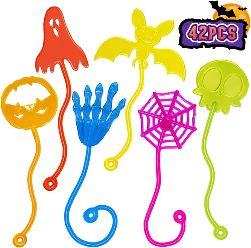Vista 12 de Sticky Hands a Granel 36 Piezas Favores de Fiesta de Tractores y Autos para Niños Juguetes de Mano Pegajosa Elástica con Forma de Tractores Rellenos