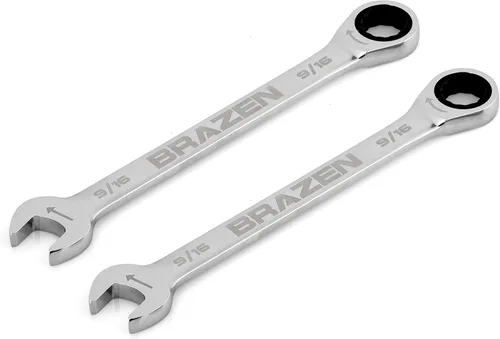Vista 12 de BRAZEN Paquete de cinco llaves de trinquete de 1/2" (estándar)