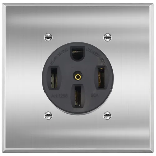 Vista 8 de Micmi Toma de corriente NEMA 6-30R, receptáculo resistente de 50 amperios 250 V 50A, para soldadores, cortadores de plasma, cocinas eléctricas