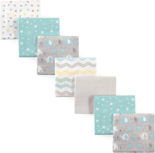 Vista 30 de Luvable Friends Mantas unisex de franela de algodón para bebé, paquete de 84 ABC, talla única