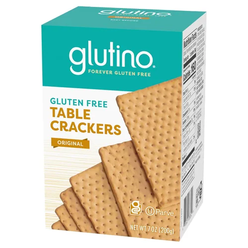 Vista 5 de Glutino Galletas de mesa sin gluten, cuadrados premium, originales, 7 onzas