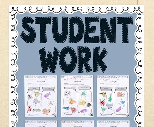 Vista 2 de Teacher Created Resources Black Stitch - Letras divertidas de 7 pulgadas