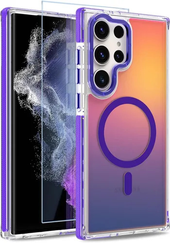 Vista 223 de Funda magnética para Google Pixel 10 Pro XL [compatible con Magsafe] [bonito diseño fluorescente de moda] a prueba de golpes, delgada, translúcida