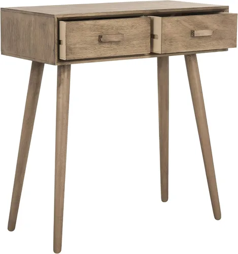 Vista 10 de Safavieh Home Dean Mid-Century Modern - Consola negra de 2 cajones