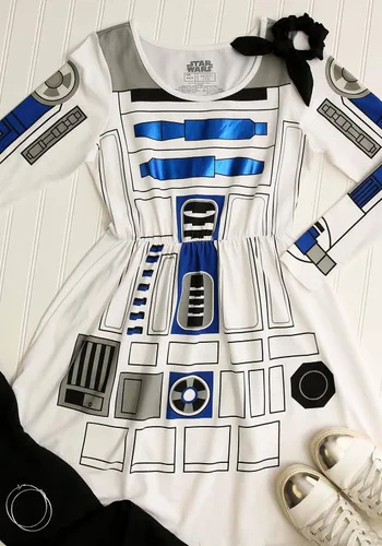 Vista 6 de Disfraz de patinadora de Star Wars I am R2D2 para mujer, talla M