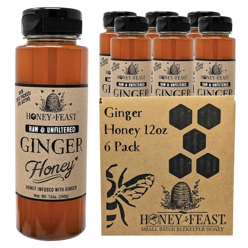 Vista 31 de Honey Feast Flower Powered Allergy Blend 10 veces miel, 12 onzas