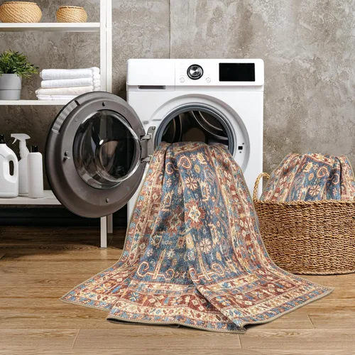 Vista 81 de GLN Rugs Traditional Collection - Alfombra de felpilla lavable a máquina, tradicional lavable, antideslizante, alfombra de felpilla de pelo corto