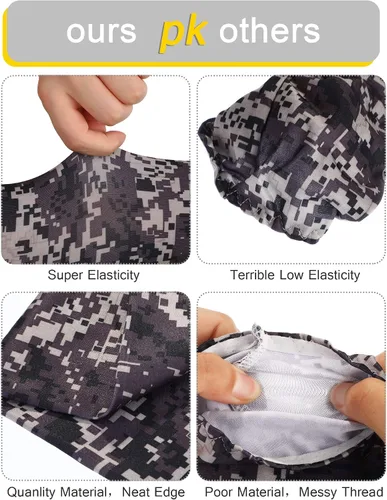 Vista 4 de Bememo - 10 pares de mangas de brazo unisex elásticas con protección UV para brazos, mangas de seda de hielo, mangas de enfriamiento para brazos
