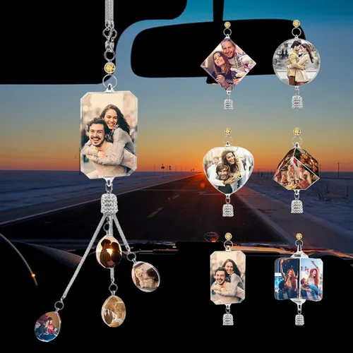 Vista 8 de Accesorios personalizados para colgar en el automóvil, accesorios personalizados para colgar en el espejo retrovisor, adorno personalizado