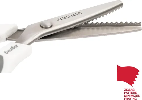 Vista 6 de SINGER Tijeras de 9" con dientes para tela - Tijeras en zigzag para tela