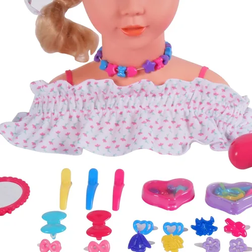 Vista 11 de Gigo Gi-Go - Juego de cabeza para peinar, color rosa