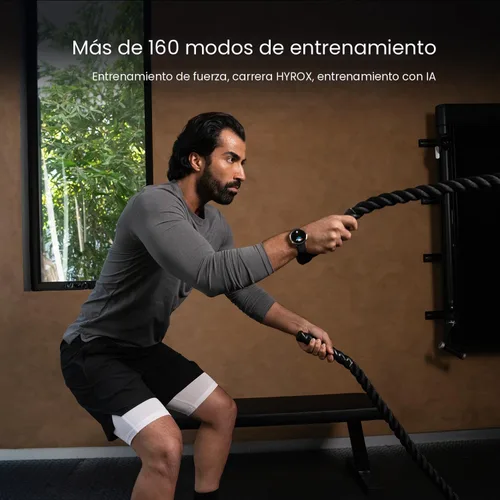 Vista 4 de Amazfit Reloj inteligente Active 2 Premium de 1.32 pulgadas, cristal