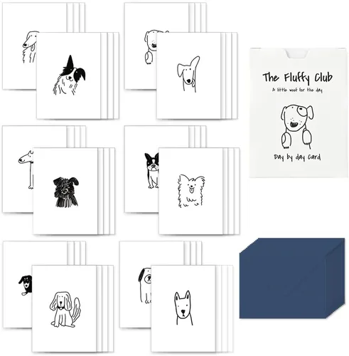 Vista 21 de Monolike Tarjeta Día a Día, 105 Luna - Mezcla de 48 mini tarjetas individuales, 24 sobres Paquete