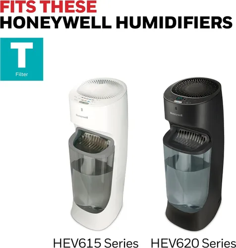 Vista 7 de Honeywell HFT600PF1 Filtro de Mecha de Repuesto T, 1 paquete, Blanco