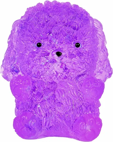 Vista 10 de Juguete squishys para perro, juguete de levantamiento lento con purpurina Perro azul