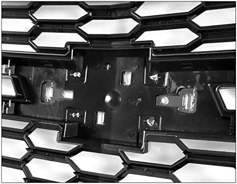 Vista 6 de Parachoques delantero de malla superior del capó, carcasa cromada/negra compatible con Chevy Suburban/Tahoe LS LT 2015-2020