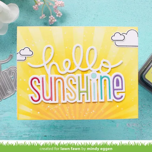 Vista 2 de LAWN FAWN Troquel de césped gigante Hello Sunshine