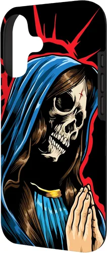Vista 2 de Día de los Muertos - Praying La Calavera Catrina - Funda de Santa Muerte para iPhone 17