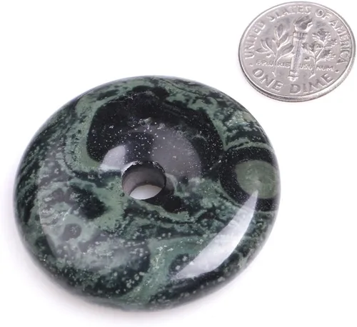 Vista 8 de Anillo de piedra arenisca círculo donuts perlas para hacer joyas naturales semipreciosas 0.984 in oro marrón JOE Forman