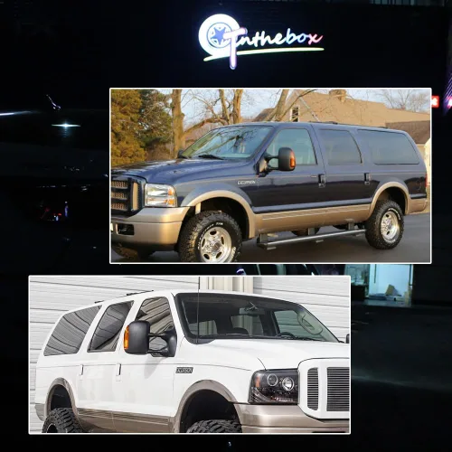Vista 8 de para 2003 2004 2005 2006 2007 Ford F250 F350 F450 F550 F650 Super Duty y 2000-2005 Ford Excursion Luz de Señal de Giro de Lente Ámbar LED Marcador