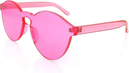Vista 2 de Womens Round Transparent Candy Sunglasses Sun Shades Men Luxury 8