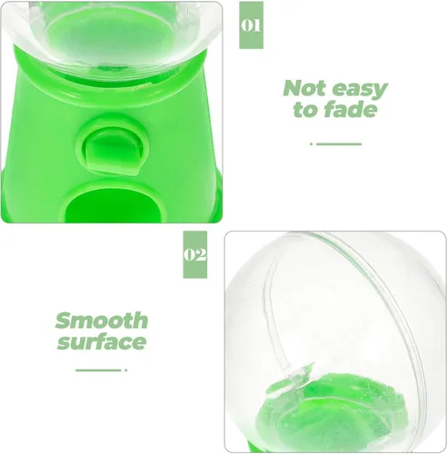 Vista 3 de STOBOK Mini máquina de dulces dispensador de juguetes giratorio Gumball Candy Catcher para niños Fiesta Jugar Mejorar la coordinación mano-ojo, Verde