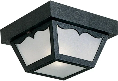 Vista 11 de Progress Lighting 1 luz de techo empotrada para interiores y exteriores, accesorio de montaje en techo interior y exterior para porches, patios