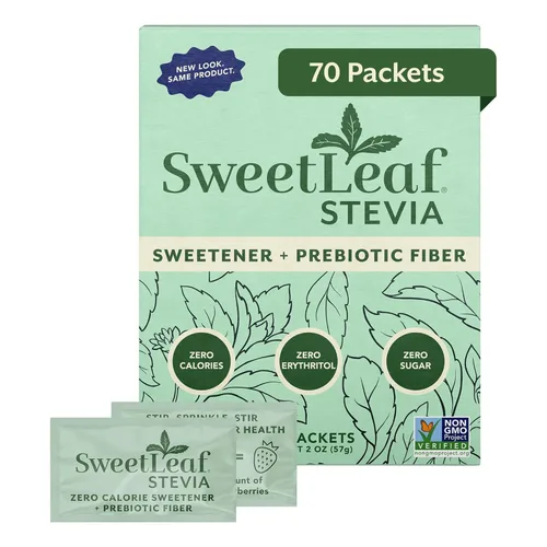 Vista 12 de SweetLeaf Edulcorante en polvo de stevia 500 paquetes (1 paquete) - Edulcorante sin calorías sin eritritol, extracto de hoja de stevia, sustituto